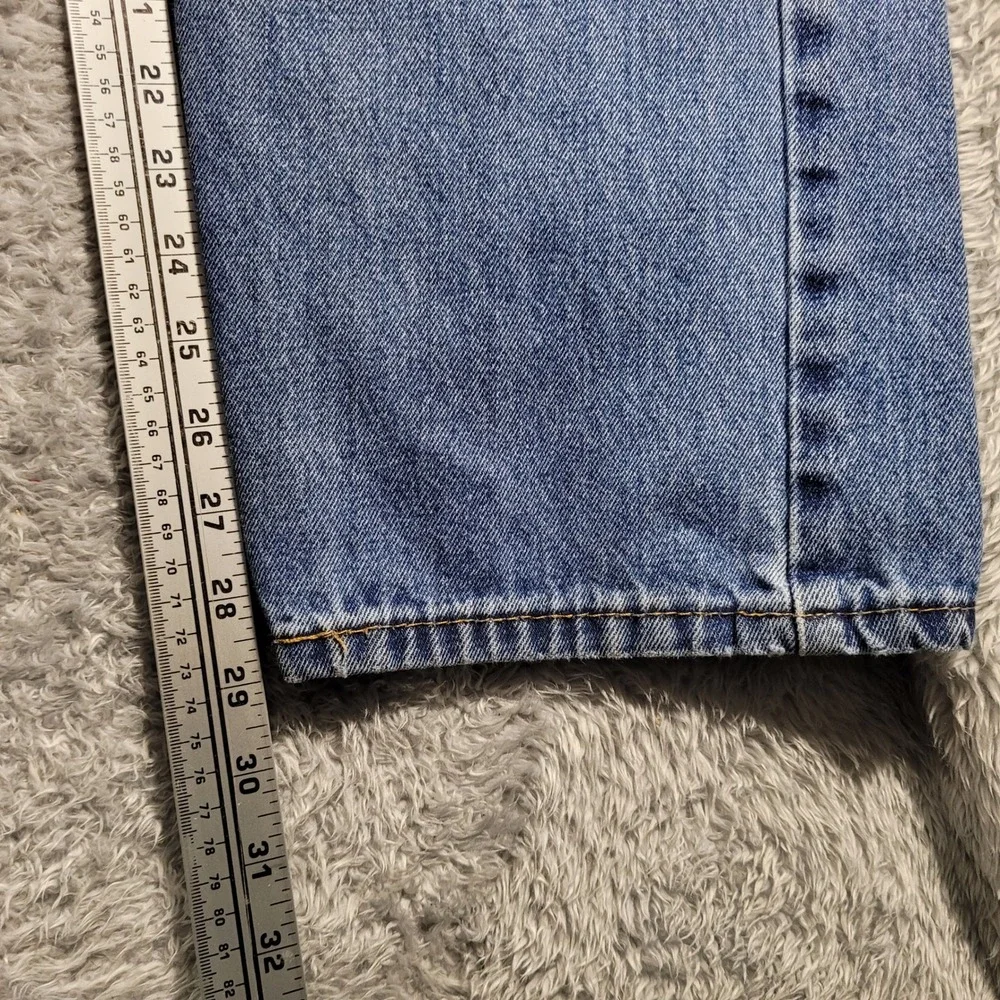 Levis 505‎ Regular Fit Jeans Mens 38x30 Blue Medium Wash Straight Leg Denim